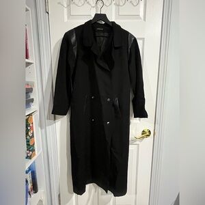 Vintage Sara Roberts Black wool Trench coat